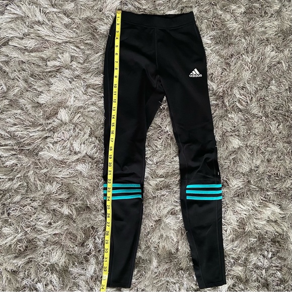 Adidas Response Climalite women/girls black and blue leggings. Size S. Used. - Picture 11 of 15